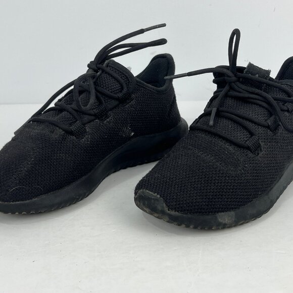 Adidas Ortholite Kids Sneakers Size 2 Black Lace Up Round Toe Flat Heel Low Top - Picture 2 of 6
